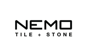 NEMO TILE + STONE logo in black text on a white background.