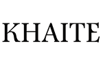 KHAITE brand logo in black serif lettering on a white background.