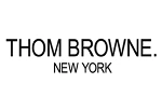 Thom Browne New York brand logo in black text on a white background.