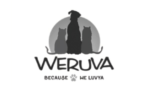 Weruva brand logo in black serif uppercase lettering on a white background.