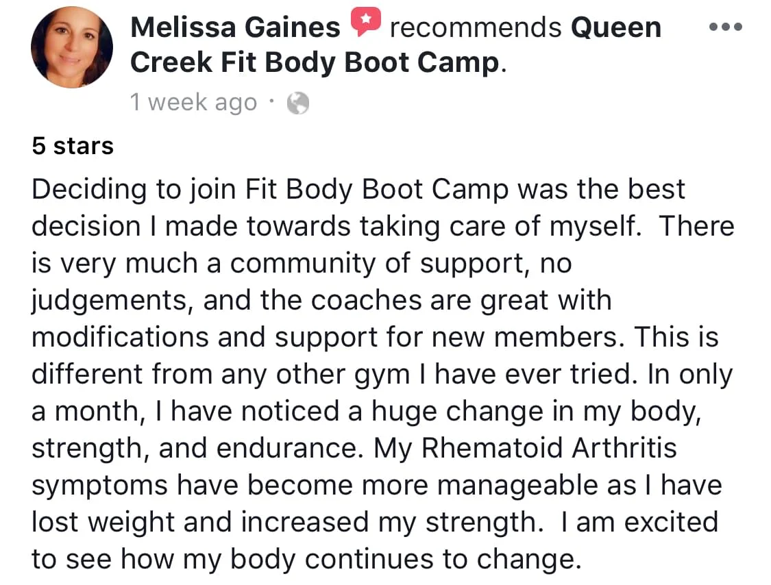 client testimonial screenshot