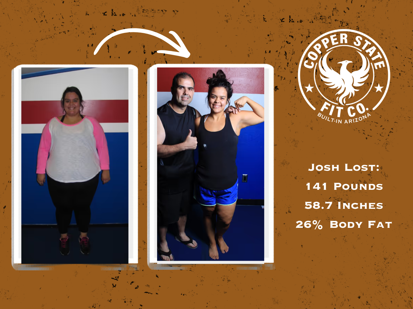 Melissa lost 130 pounds in 12 months with Fit Body Boot Camp Arizona