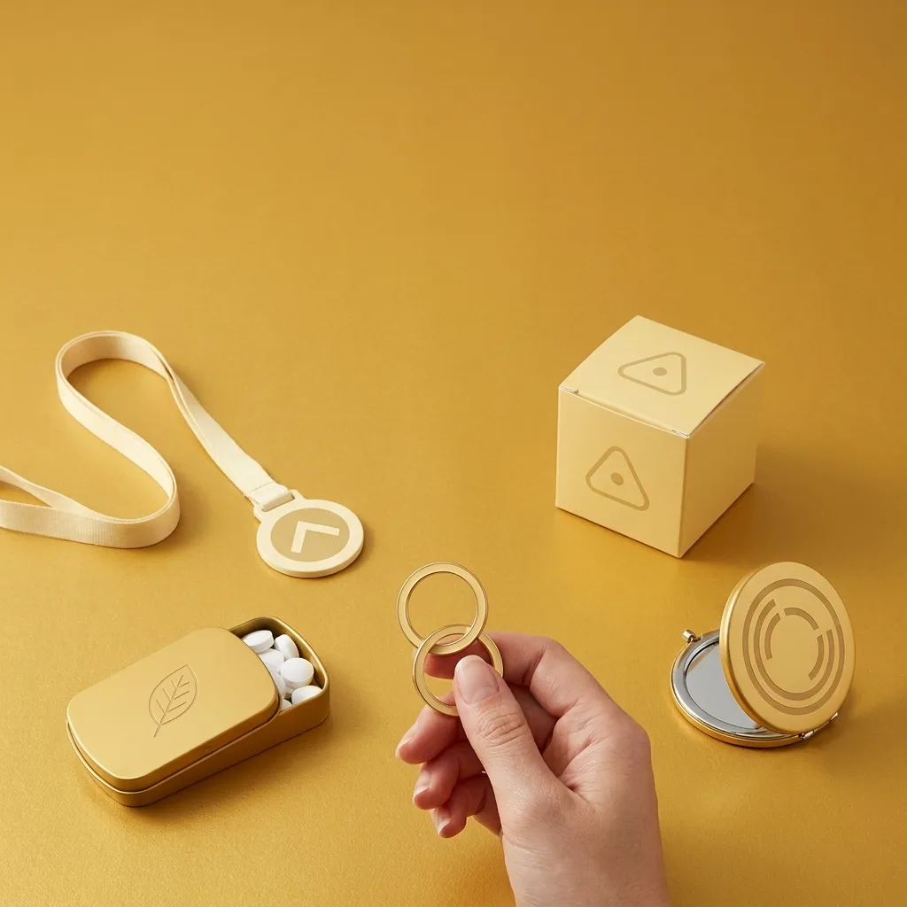 Goodies et production spéciale personnalisés : porte-clés, lanyard, miroir et set de graines à semer — LOGOBJET