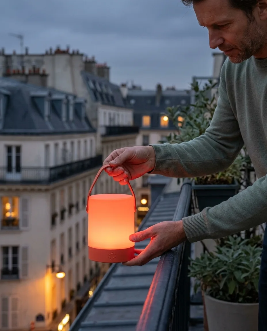 Lanterne personnalisée en situation lifestyle — Lifestyle & Art de la Table, objet publicitaire LOGOBJET