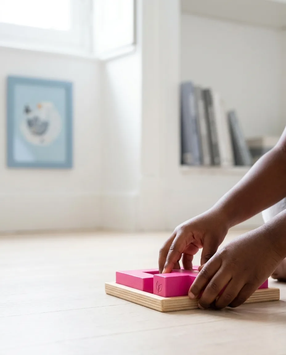 Puzzle bois personnalisé en situation lifestyle — Enfants & Jeux, objet publicitaire LOGOBJET