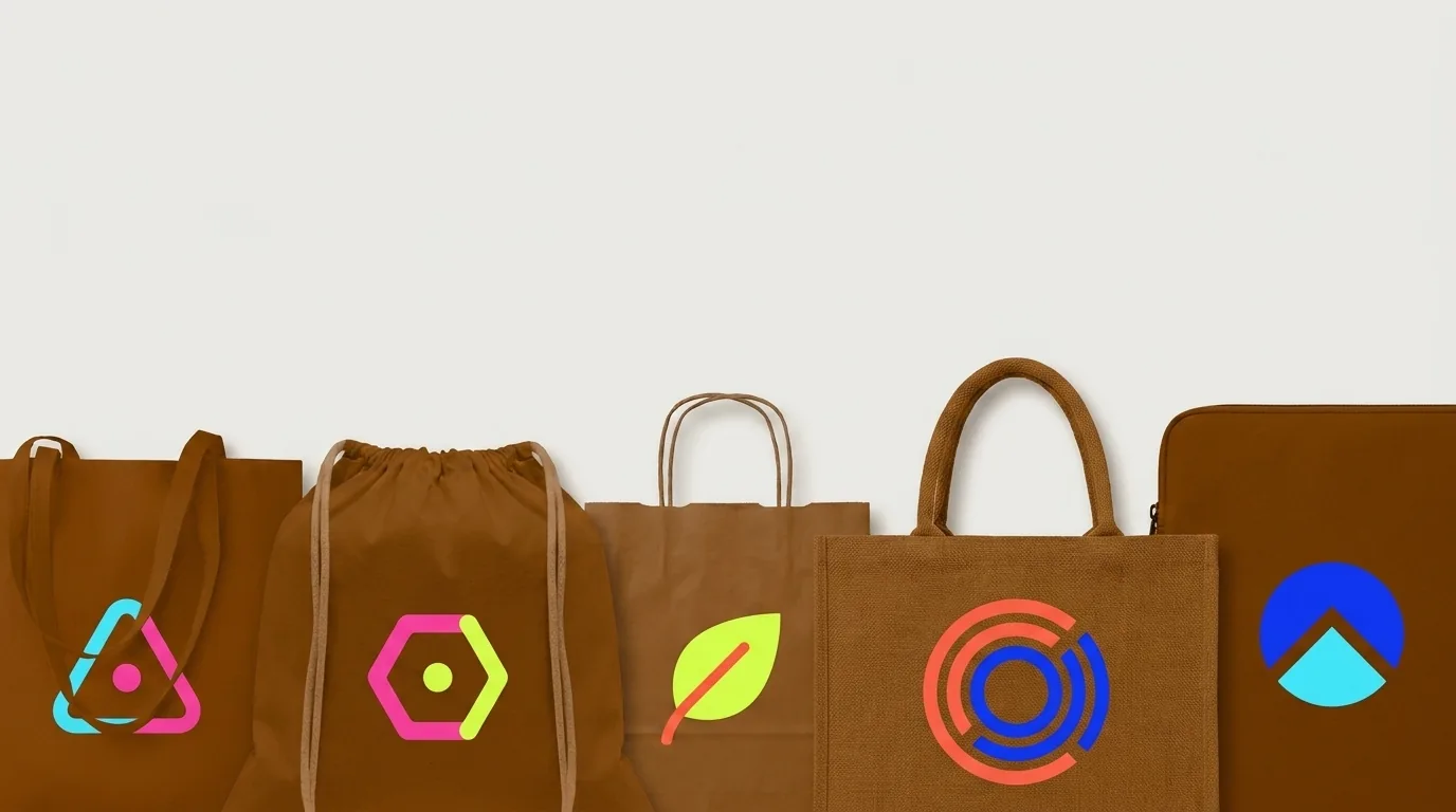 CTA Sacs & Bagagerie — gamme de produits personnalisés, logos pop multicolores — LOGOBJET