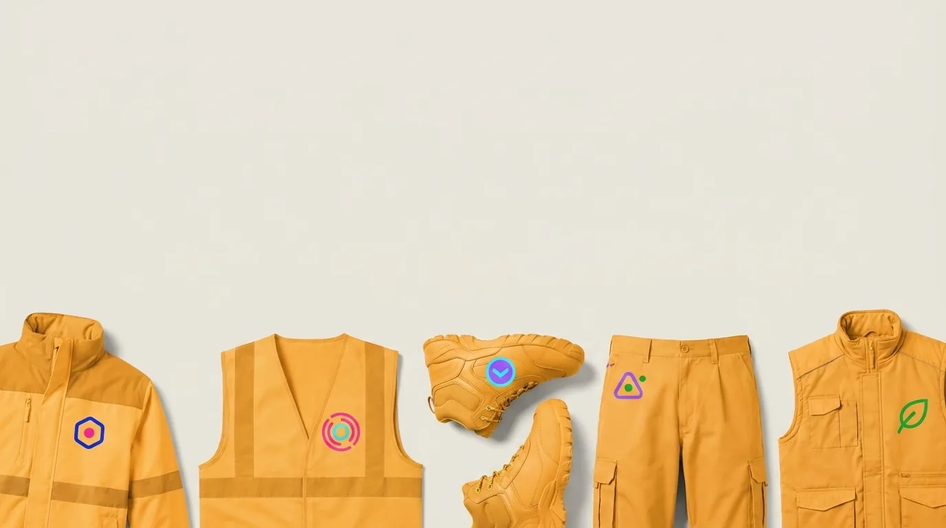 CTA Textile Pro & EPI — gamme de produits personnalisés, logos pop multicolores — LOGOBJET