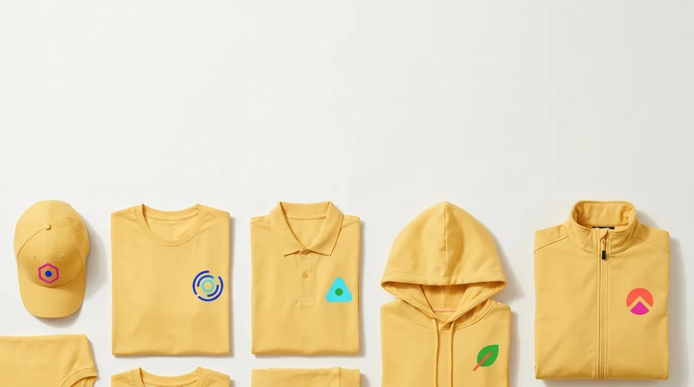 CTA Textile d'Image — gamme de produits personnalisés, logos pop multicolores — LOGOBJET