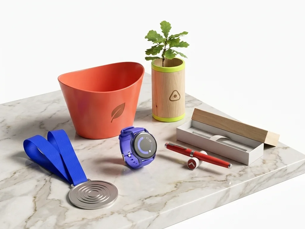 Cadeaux pour marquer vos temps forts : médaille gravée, montre, stylo premium et coffret — LOGOBJET
