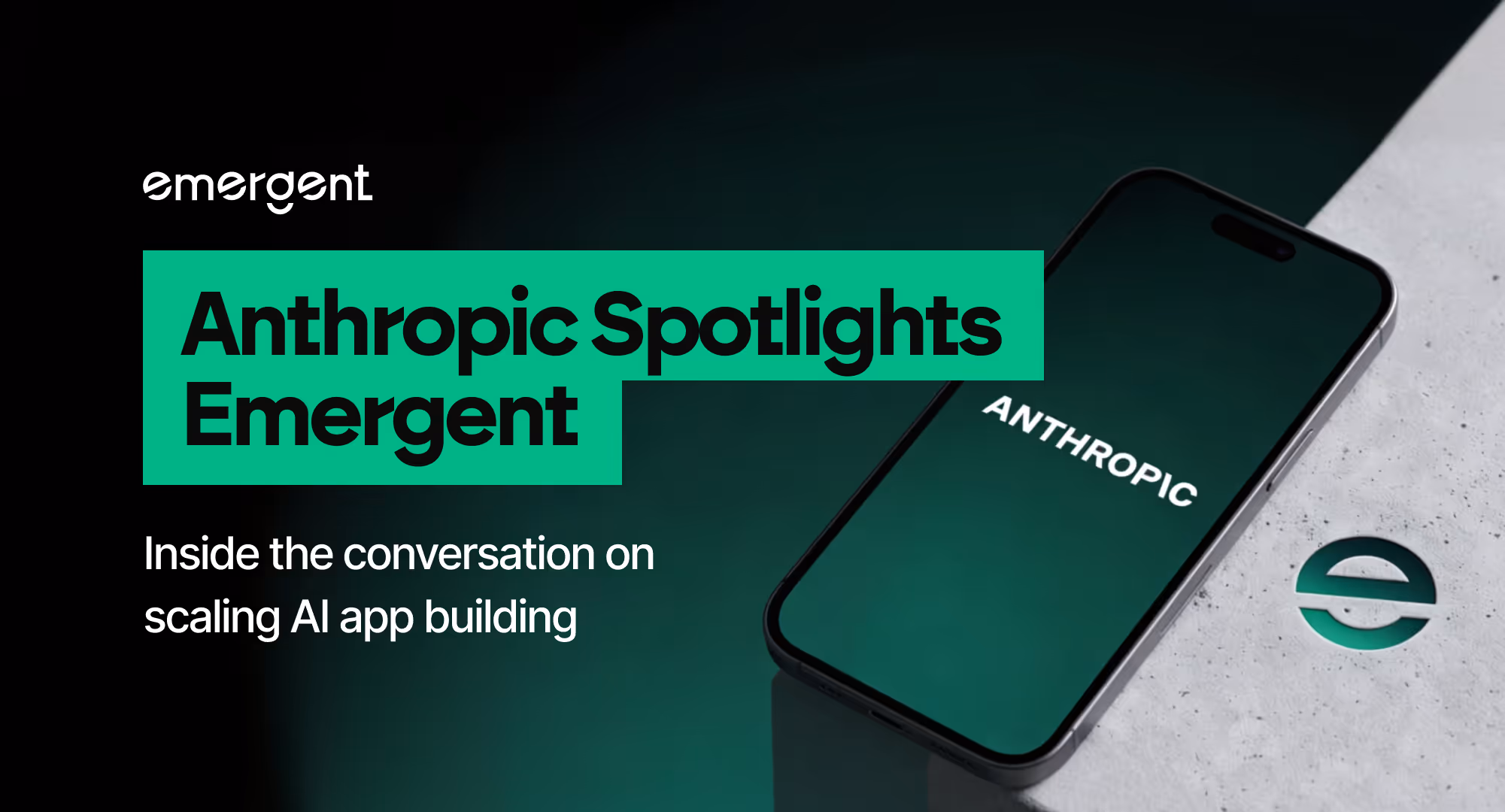 Emergent Featured in Anthropic's Applied AI Startup Series
