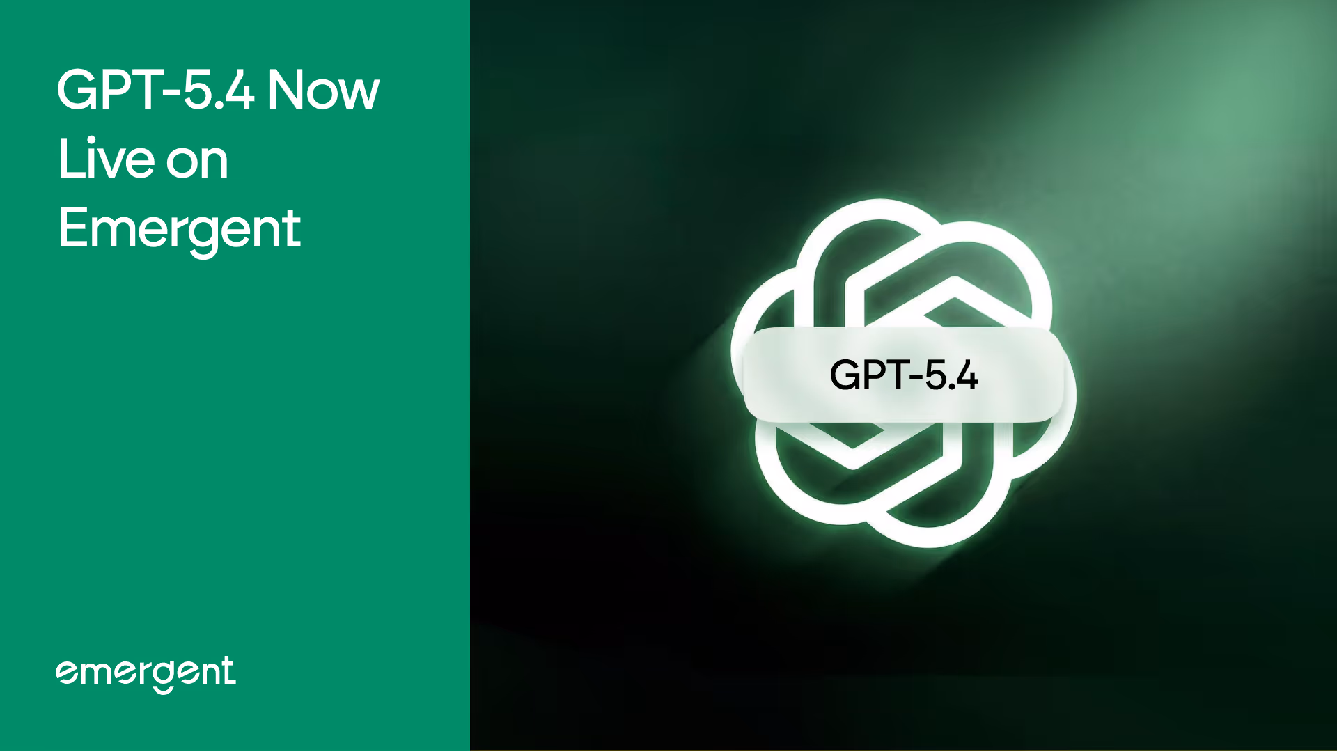GPT-5.4 Now Live on Emergent