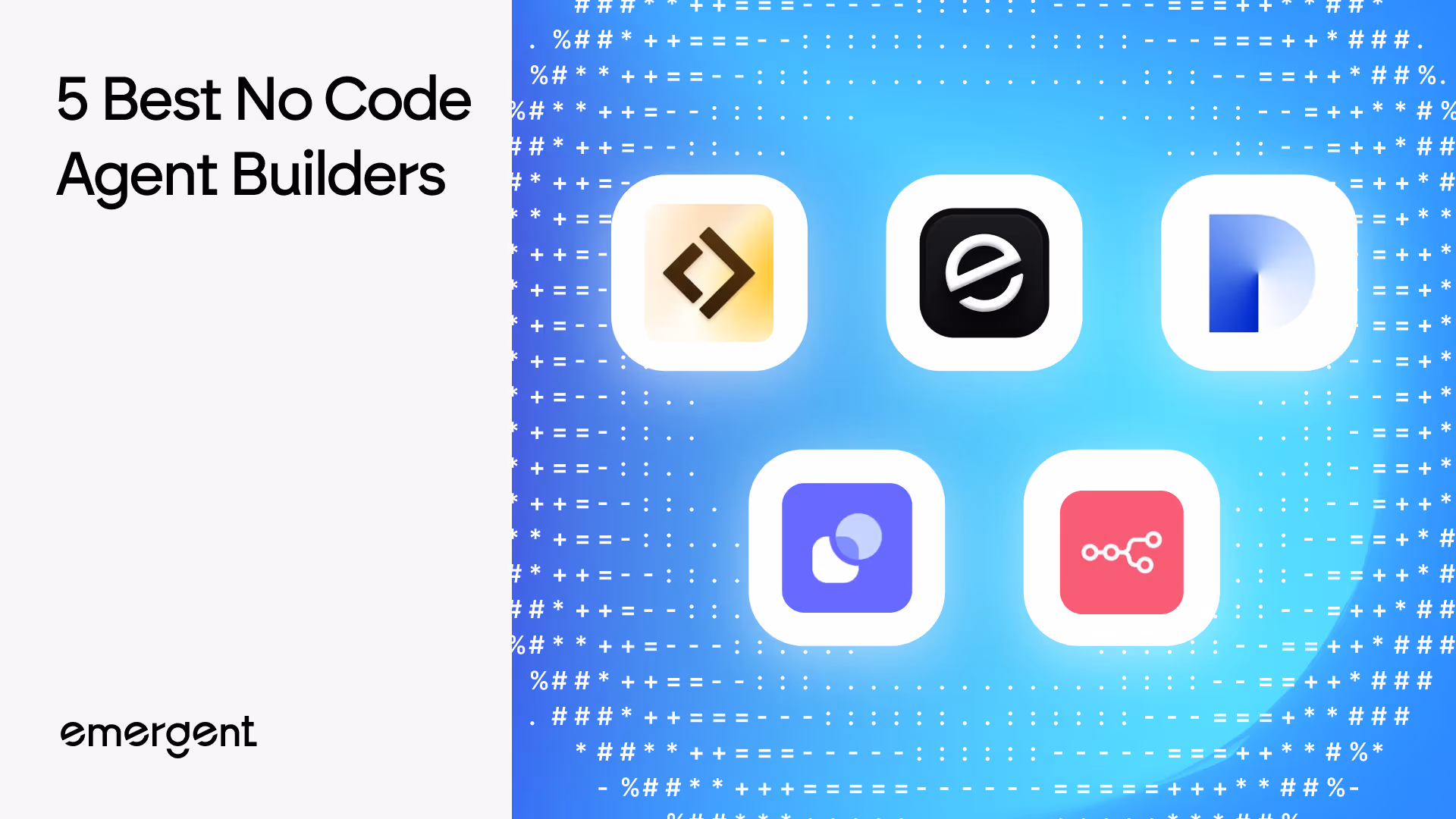 Best No Code Agent Builders