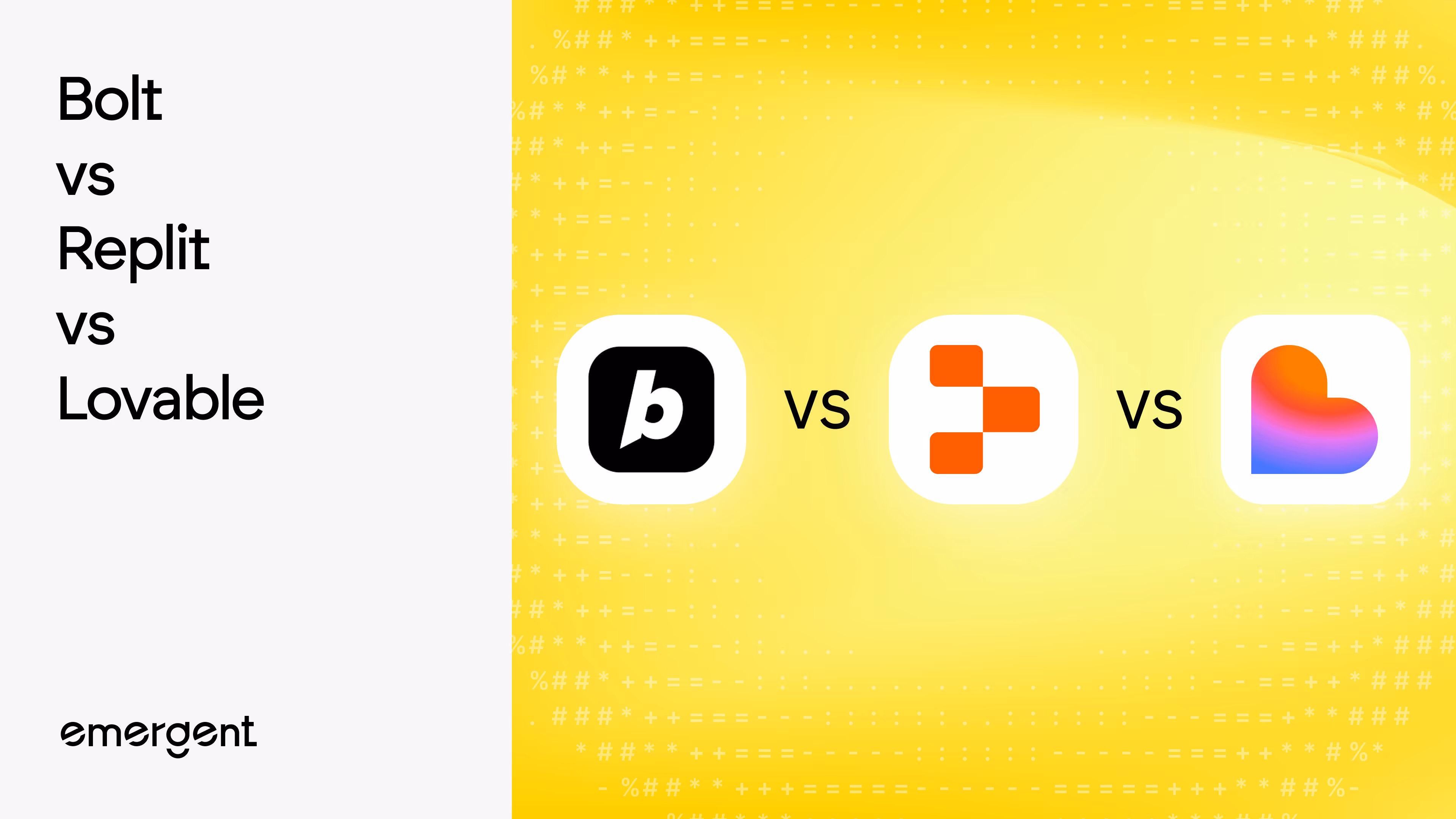 Bolt vs Replit vs Lovable