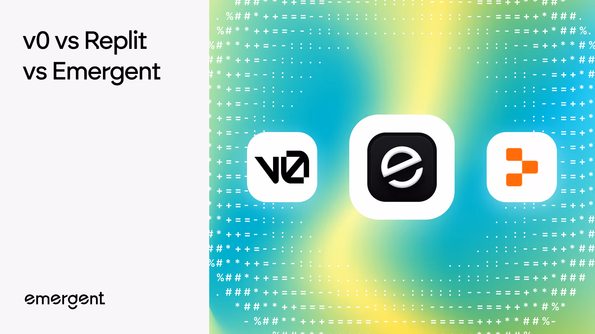 v0 vs Replit vs Emergent