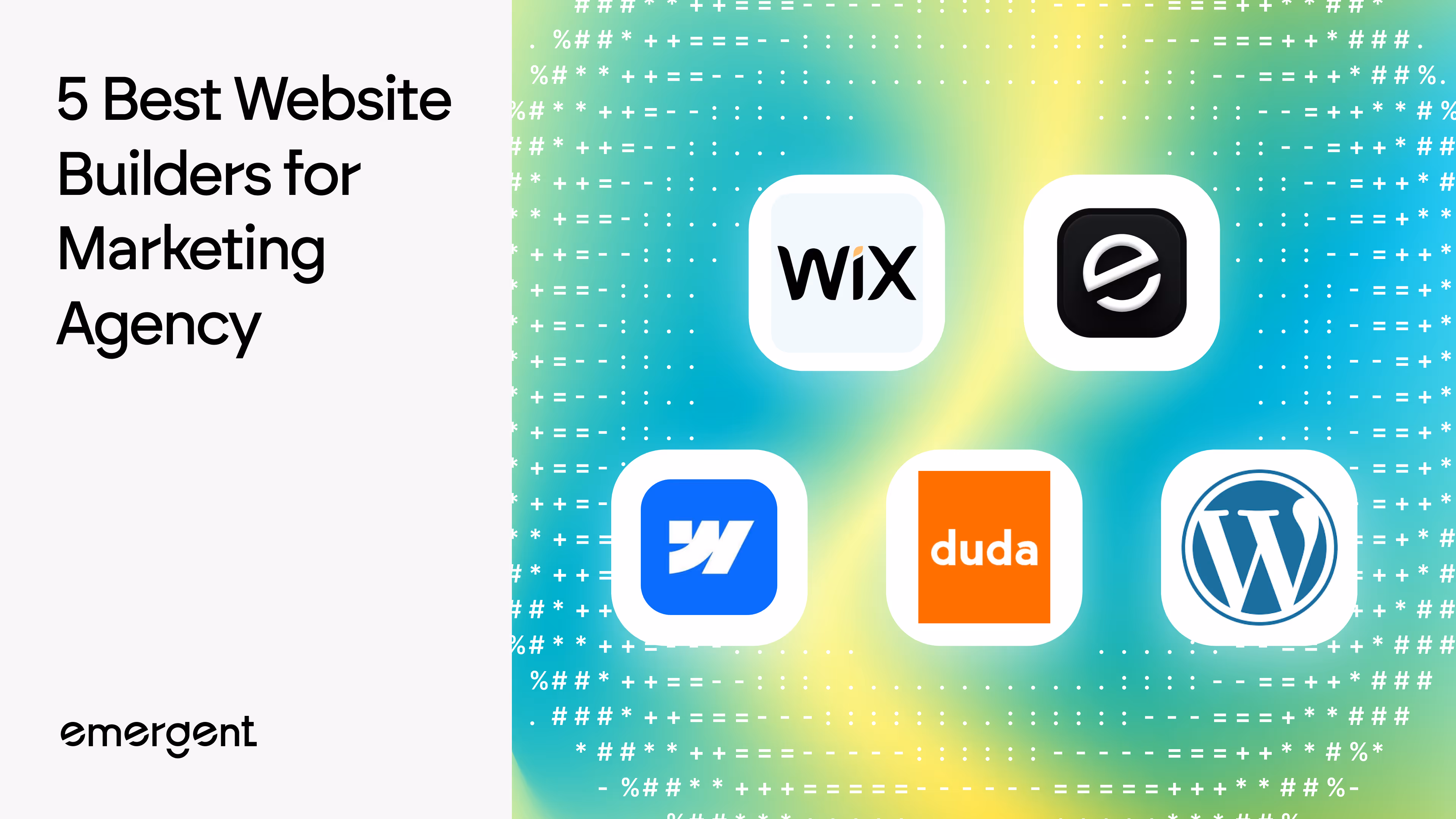 best website builders for marketing agency