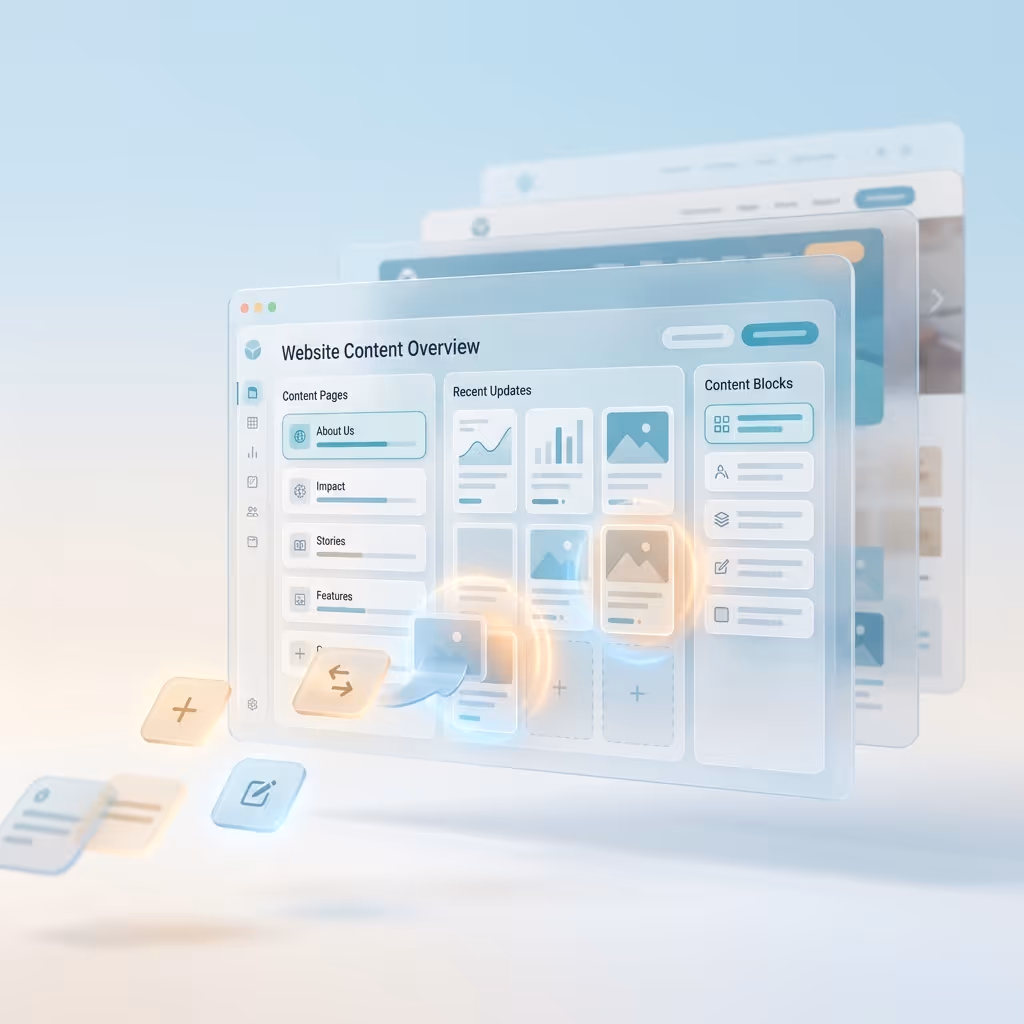 structure and manage content across your website
