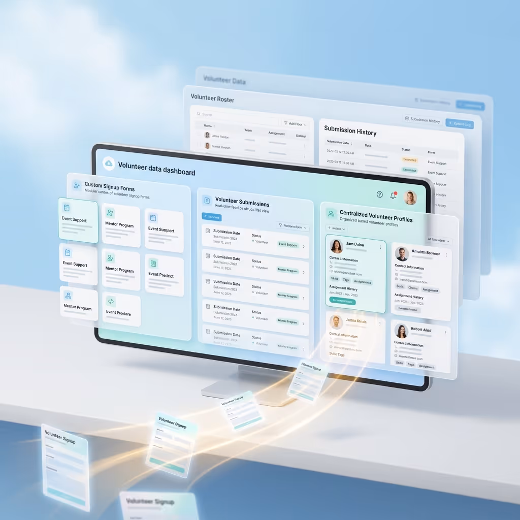 capture and manage volunteer data