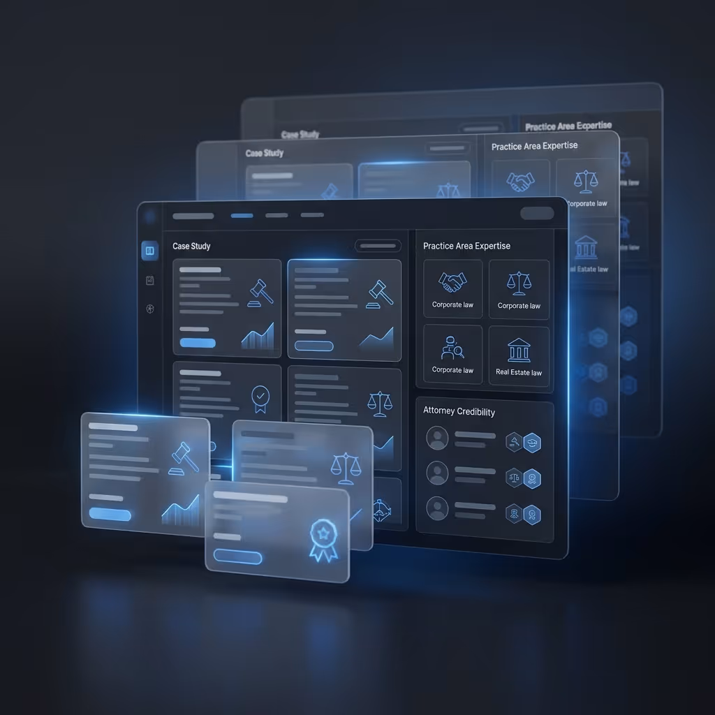showcase case studies and legal expertise clearly