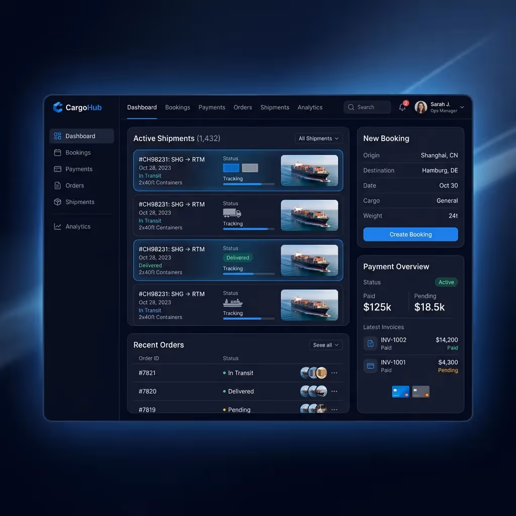 online booking payments and order management