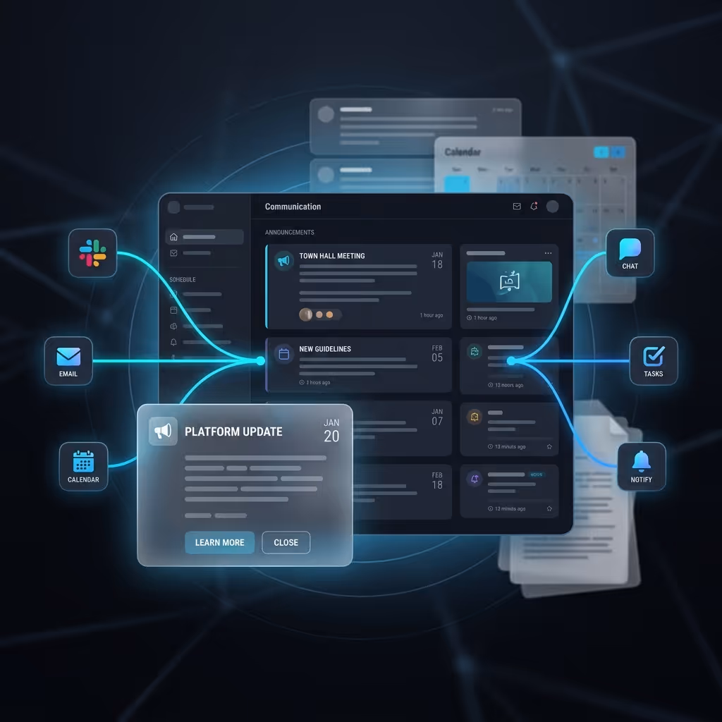 centralized communication and updates