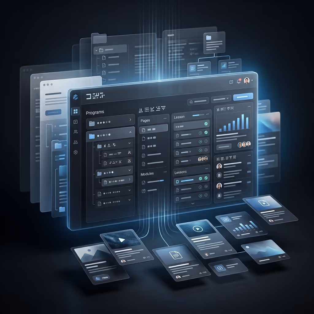 structured academic and content management