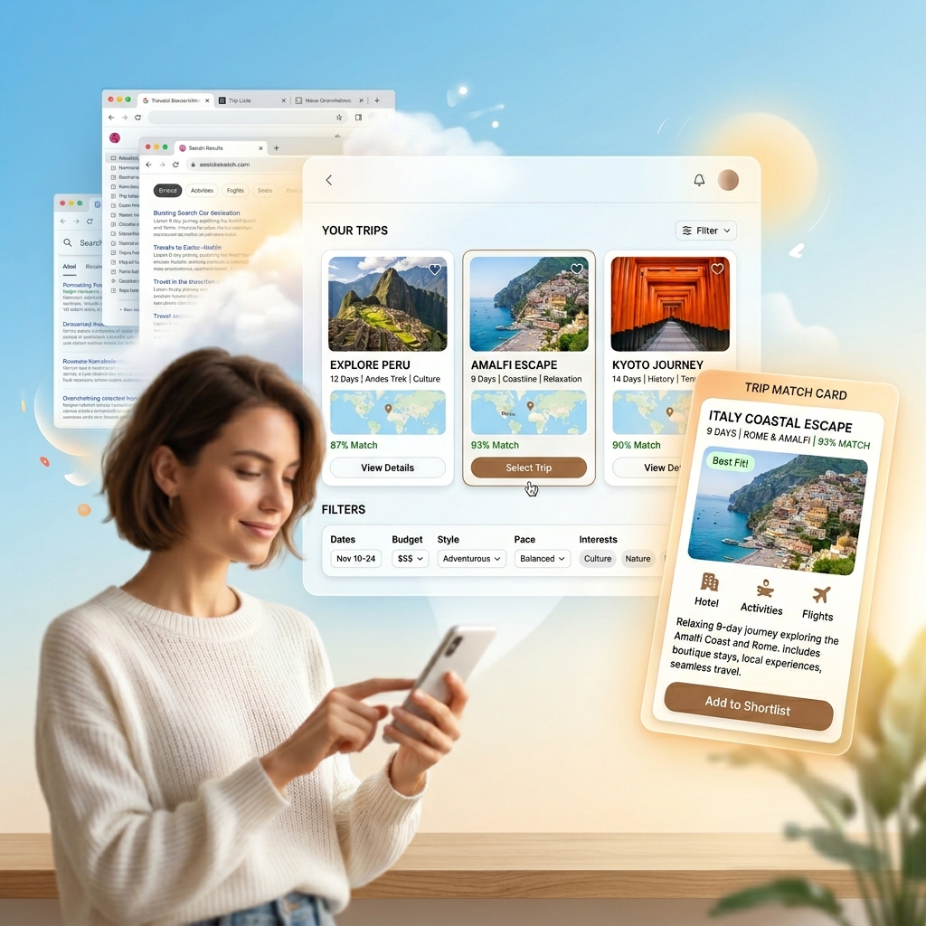 reduce traveler decision paralysis during trip planning