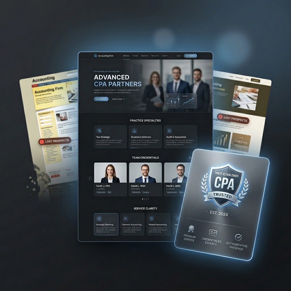 prevent credibility loss when prospects compare firms online before reaching out