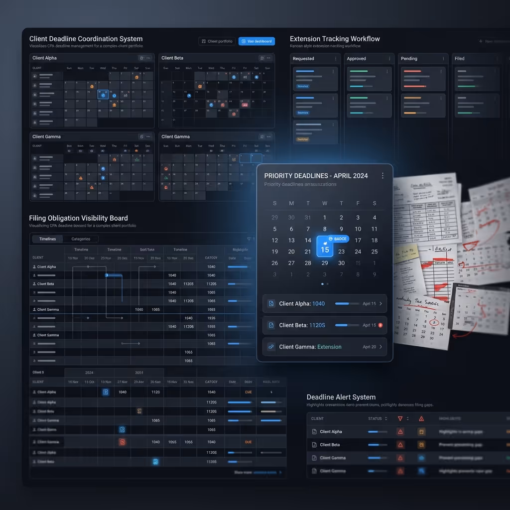 deadline management systems that prevent calendar gaps