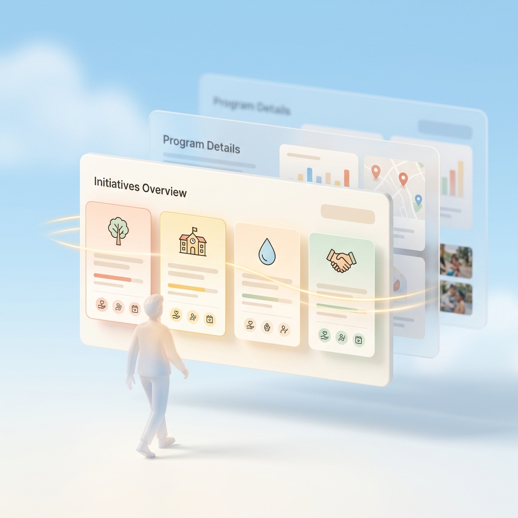 help visitors understand your work quickly