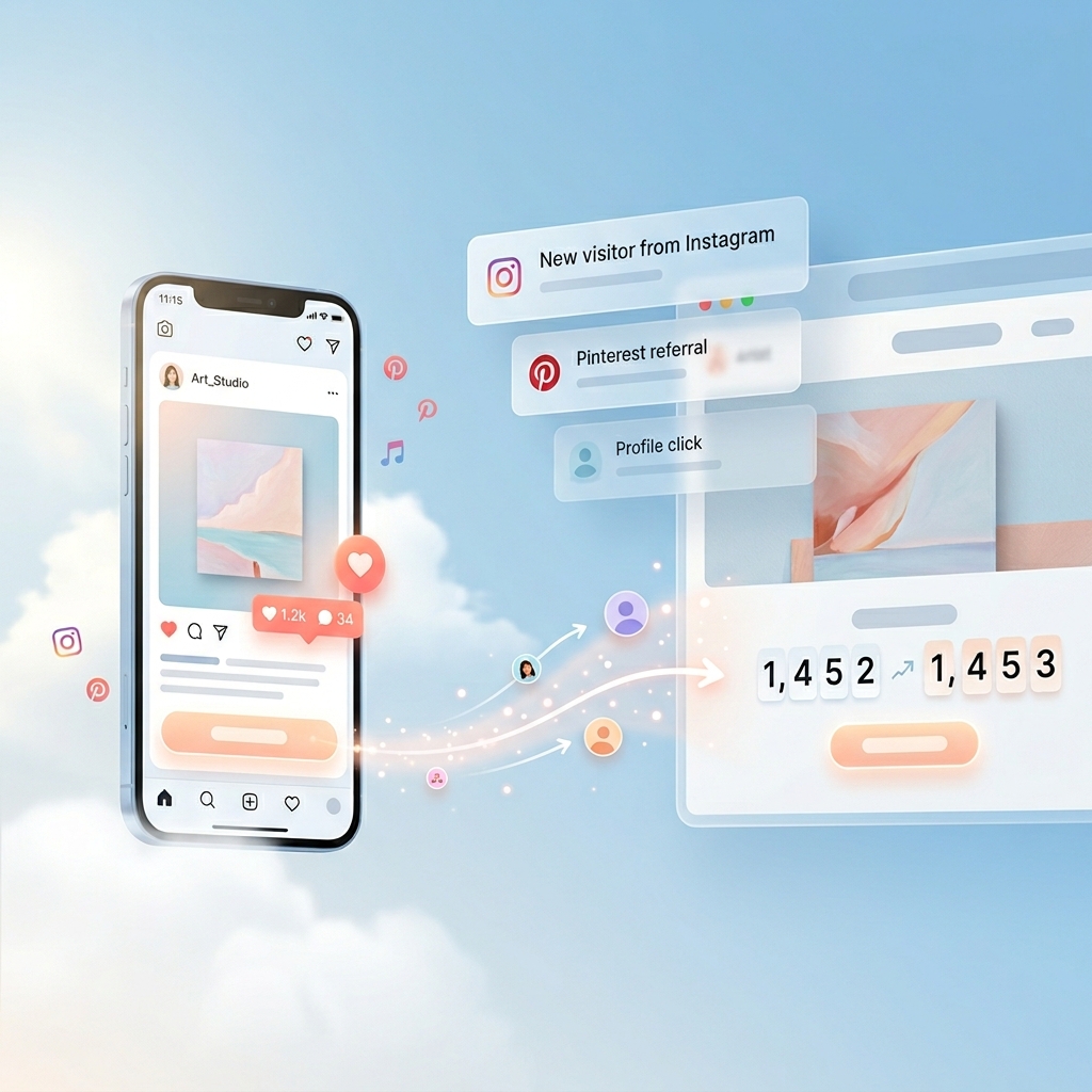 turn social traffic into real visitors