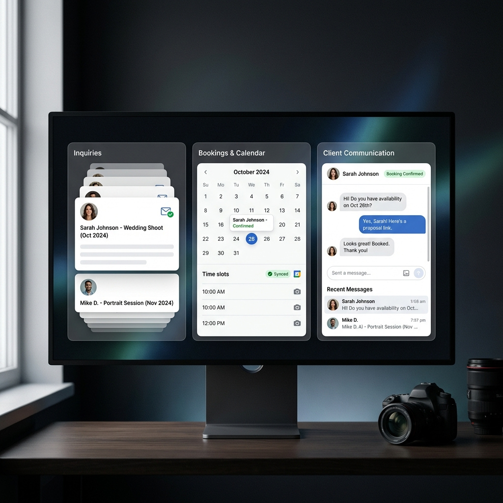 client communication and booking integrations