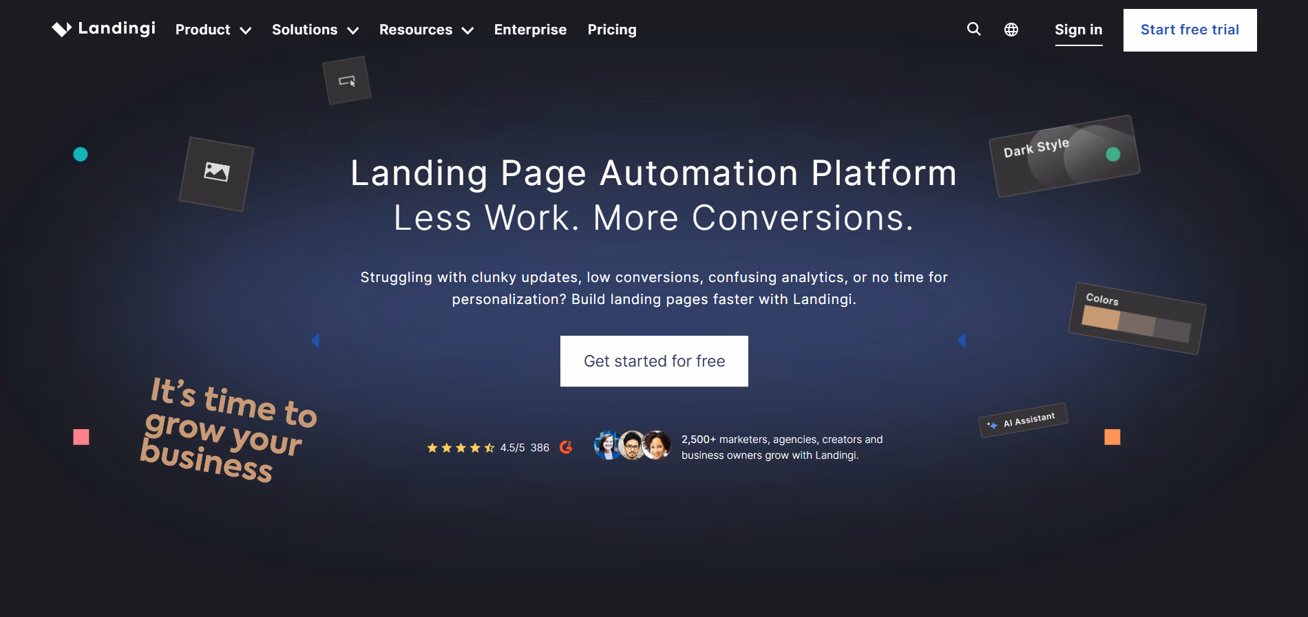 AI landing page builder - Landingi