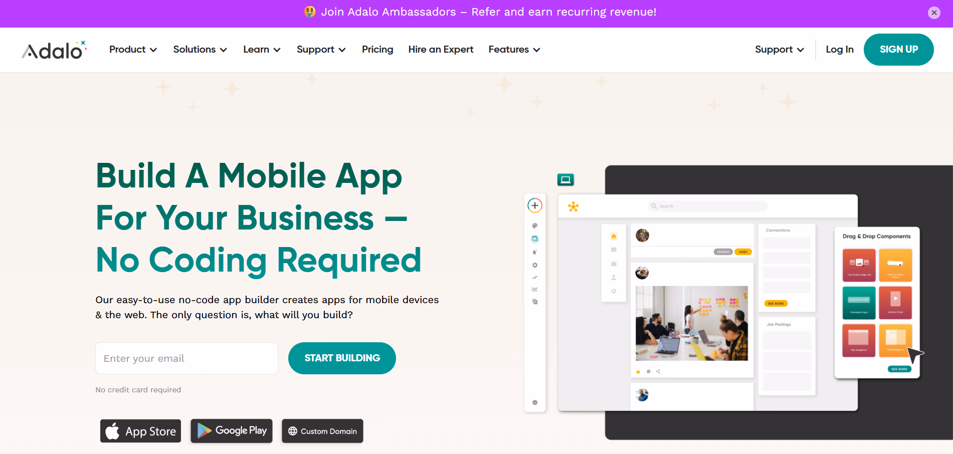 AI web app builders - Adalo