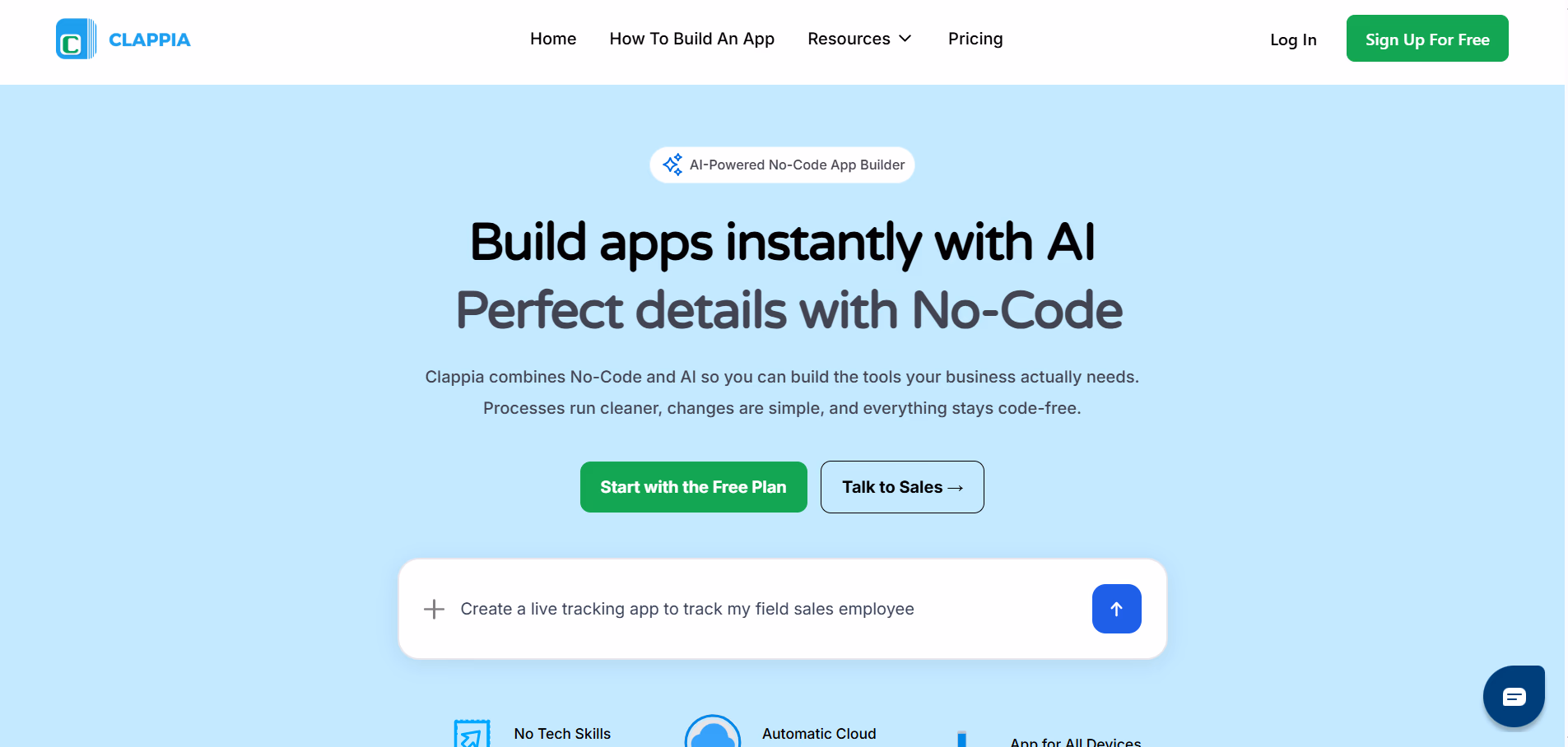 No code web app builder - Clappia