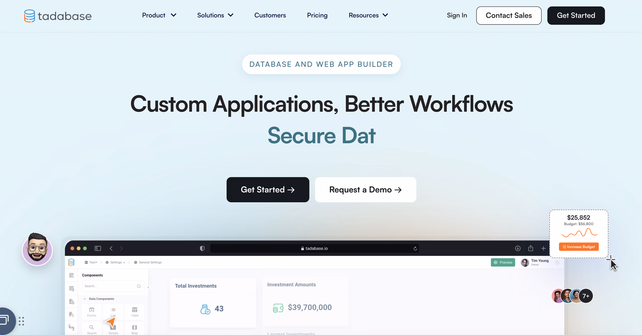 No-code app builder - Tadabase