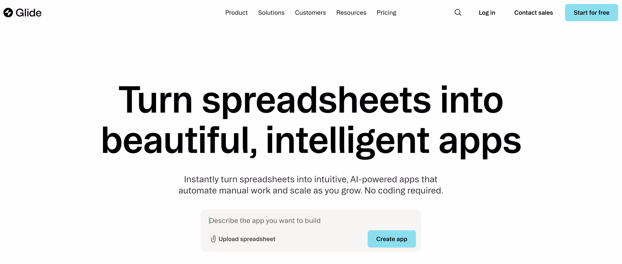 No-code app builder - Glide