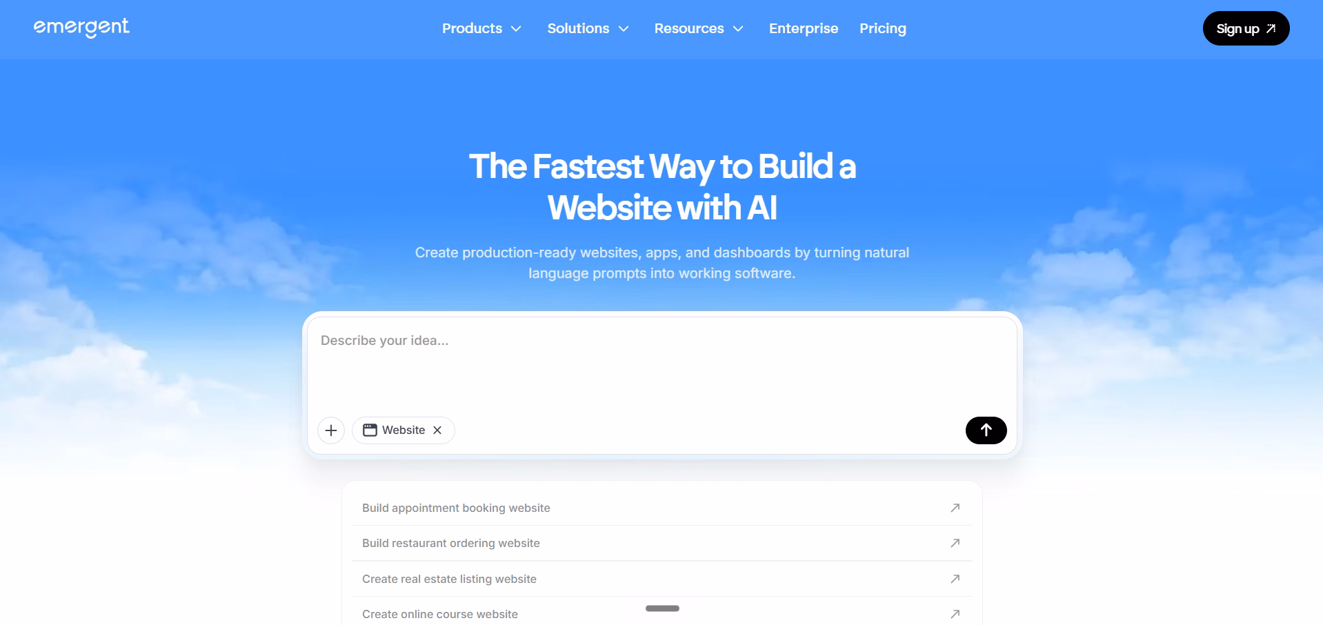 best no code chatbot builder - Emergent