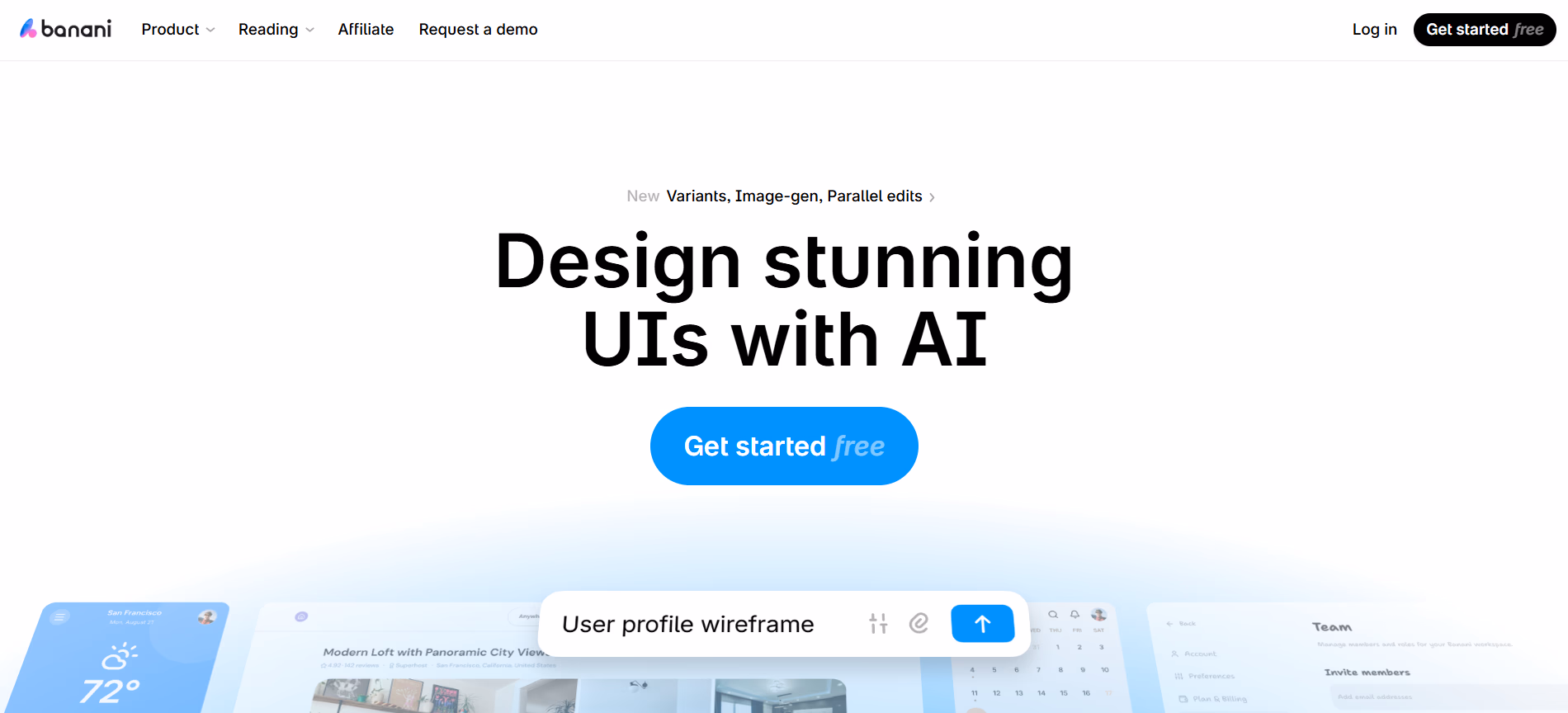 ai tool for ui design - Banani