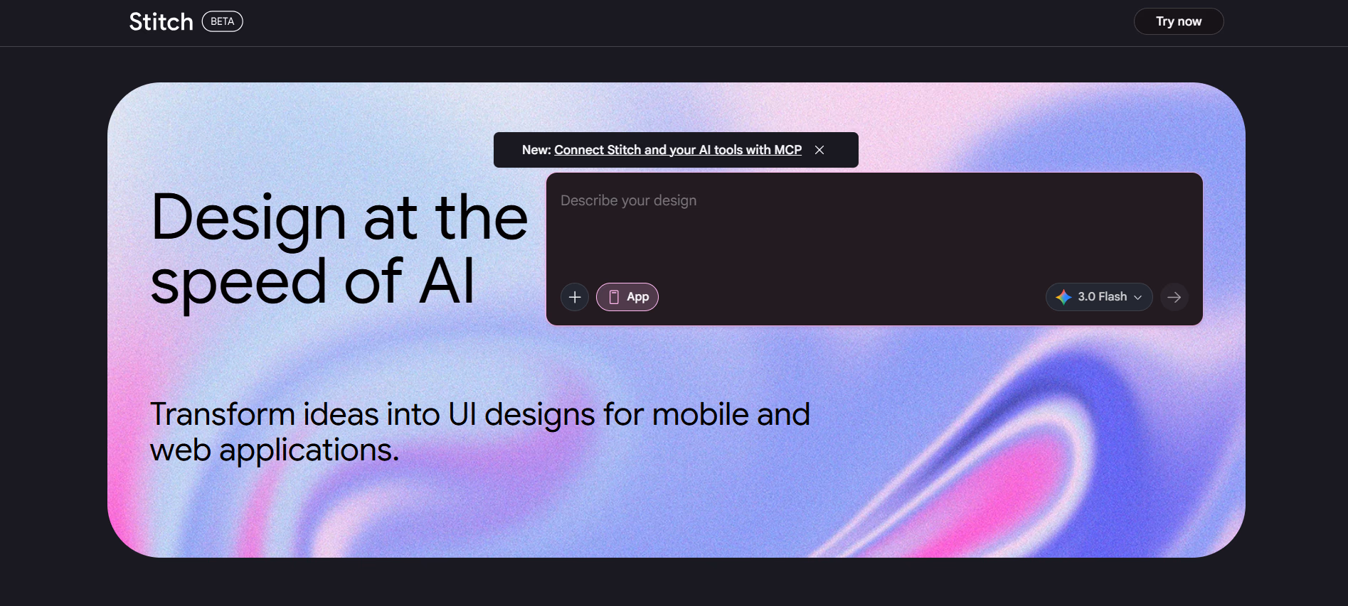 ai tool for ui design - Google Stitch