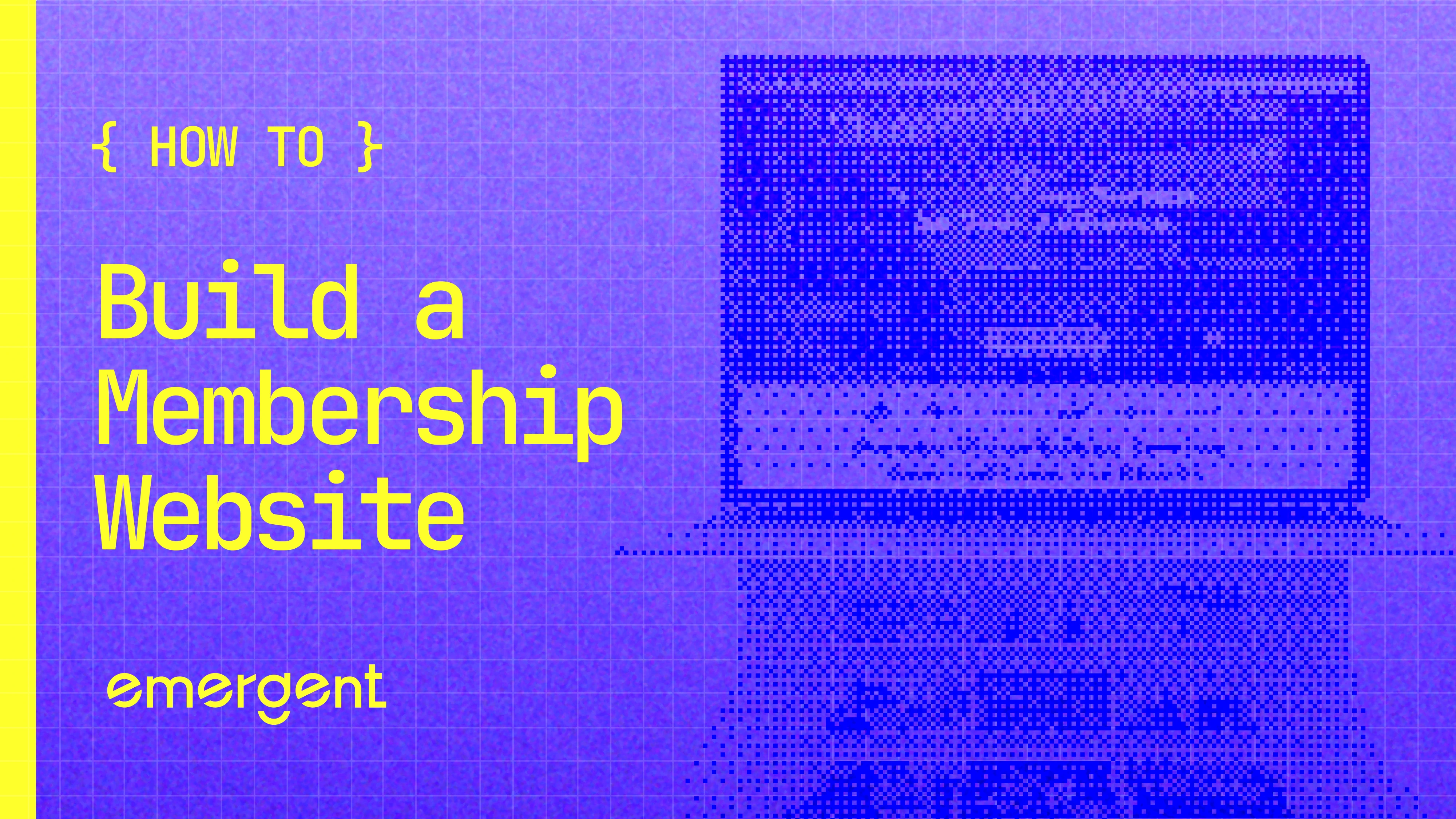how to build a membership website