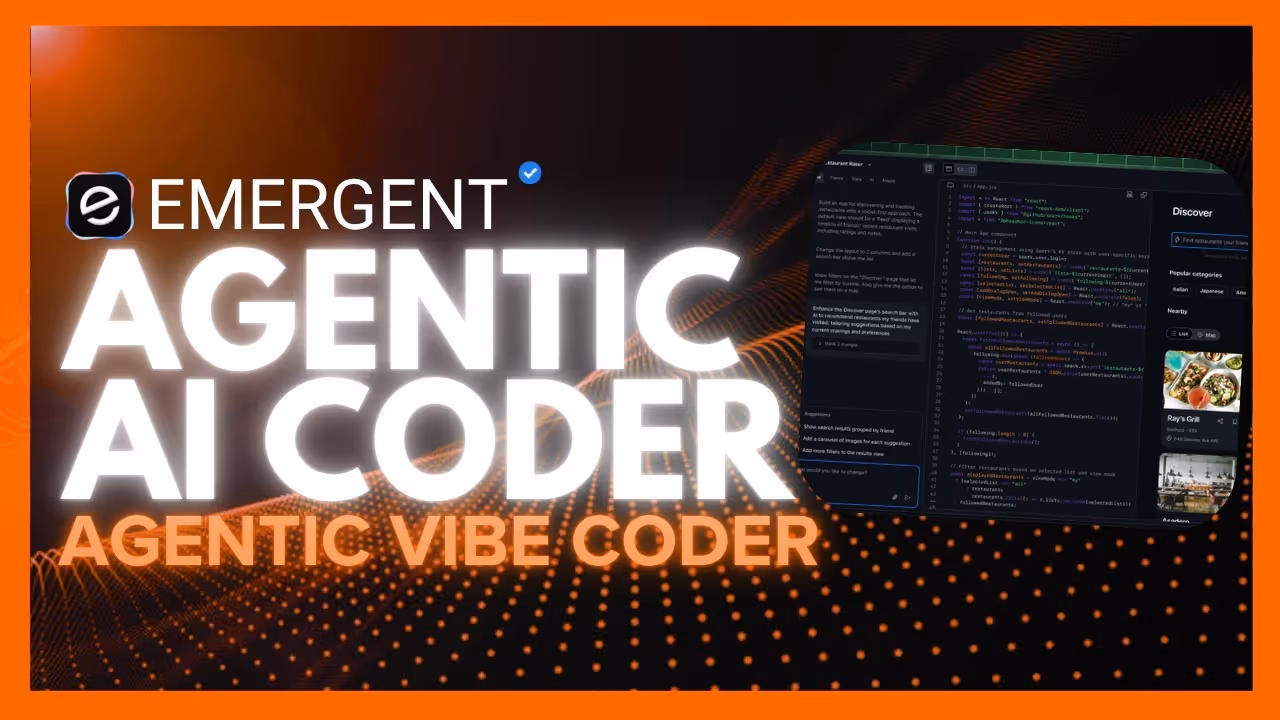 Emergent: First-Ever Agentic AI Vibe Coding Platform! Can Build ANYTHING!