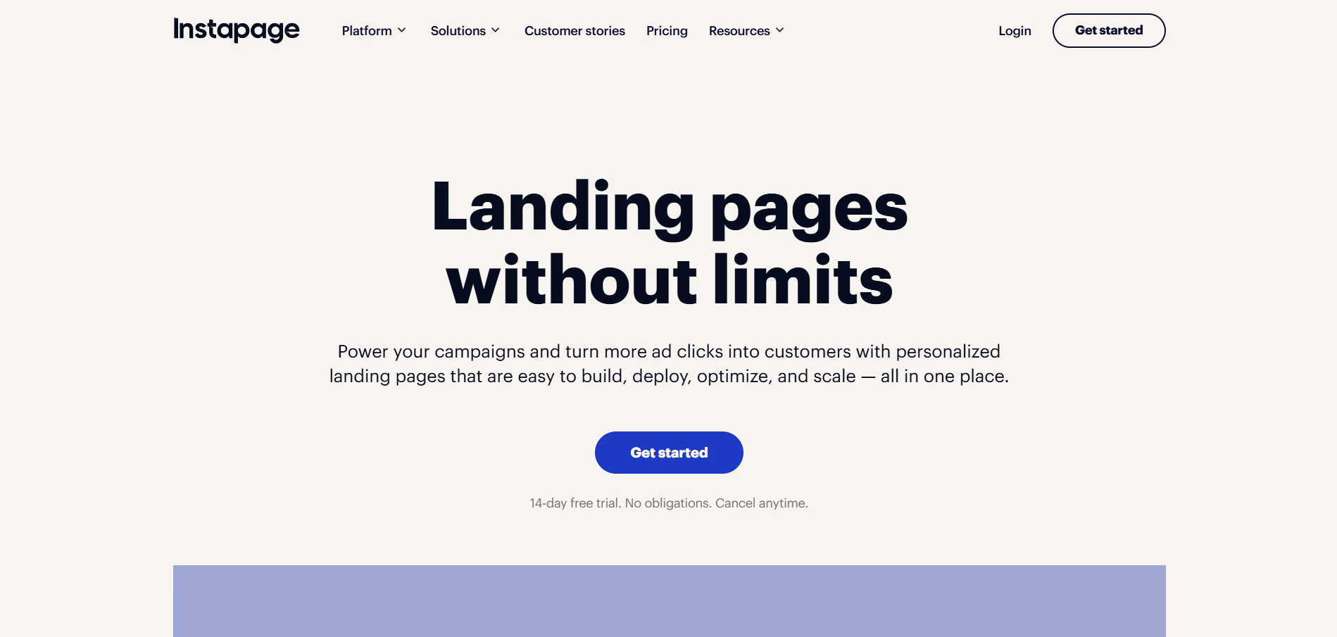 AI landing Page Builder - Instapage