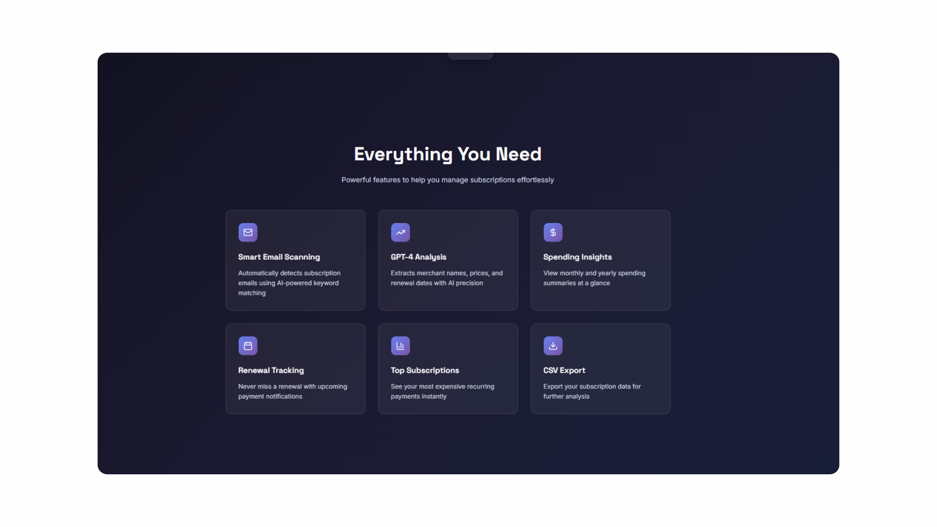 everything you need