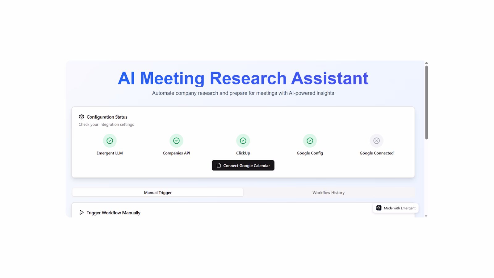 first version of the app