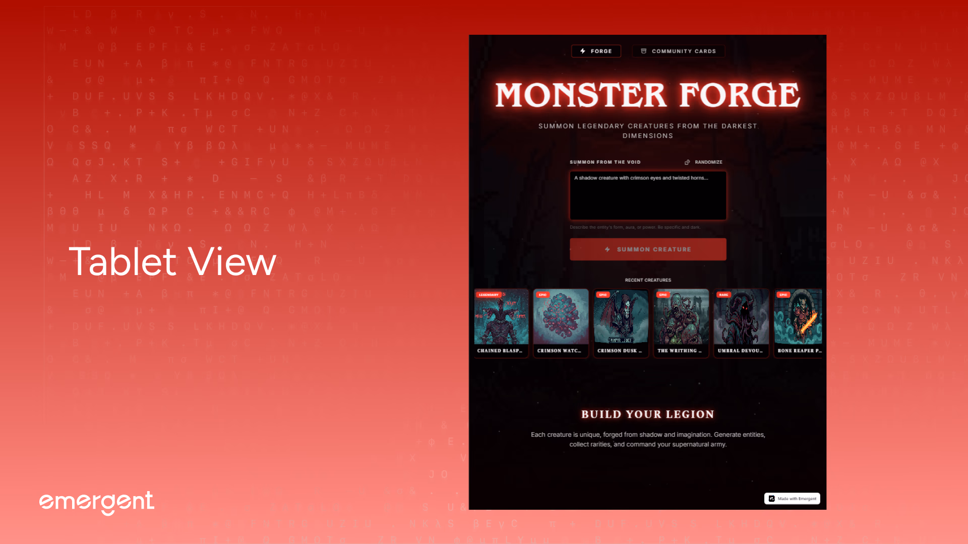 Responsive Adaptive Layouts - Tablet view