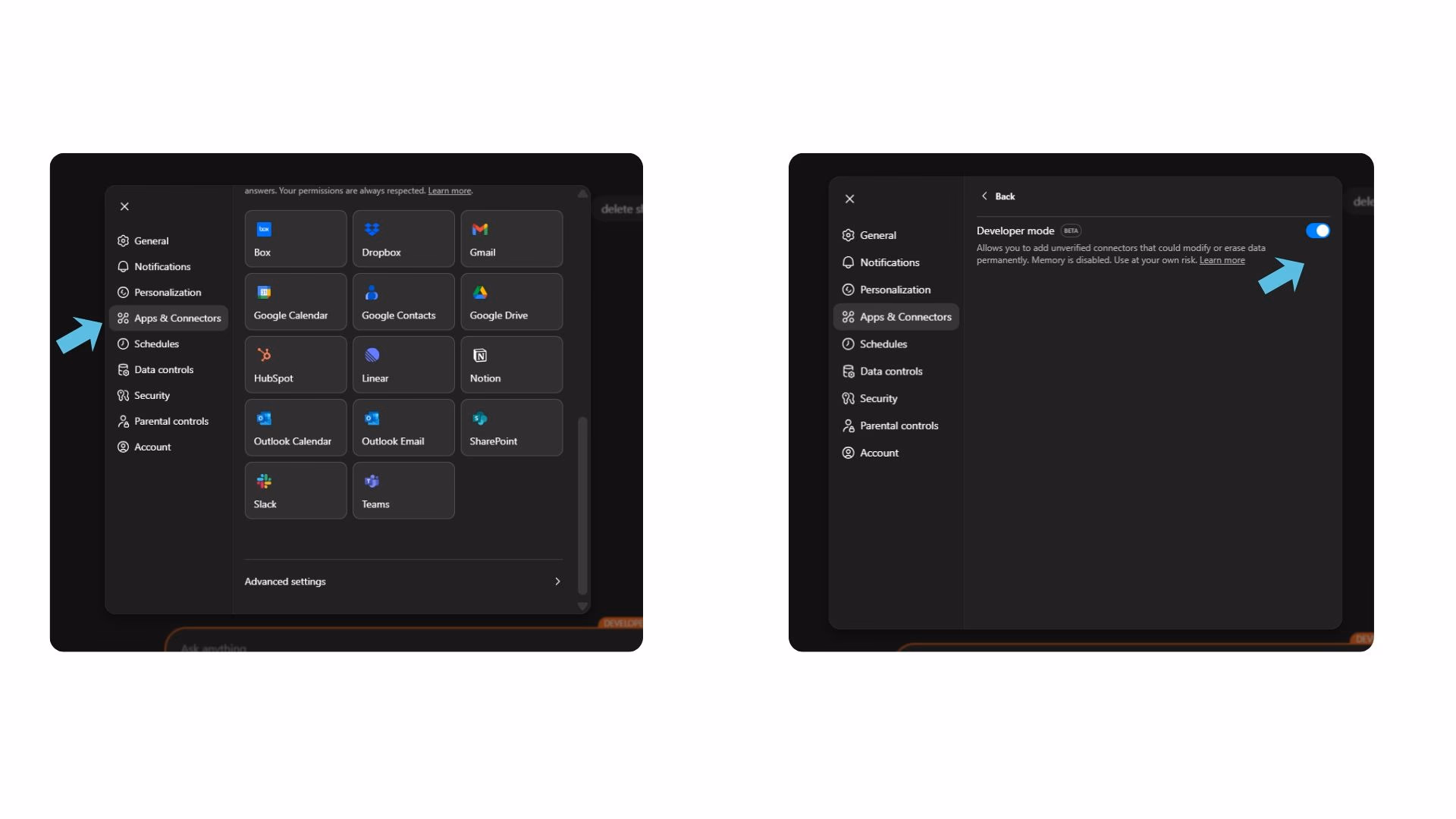 enable developer mode in chatgpt