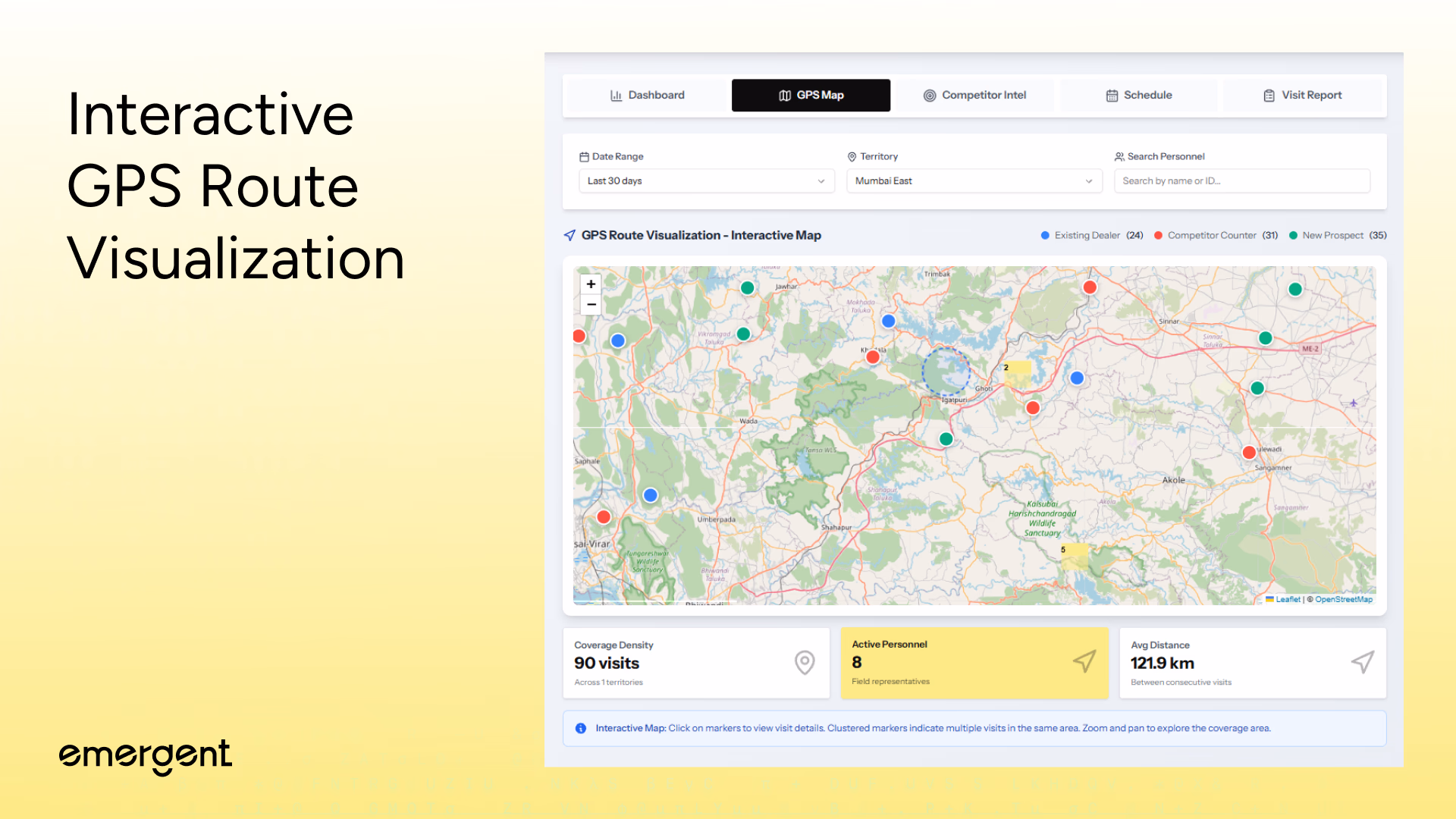 Interactive GPS Route Visualization