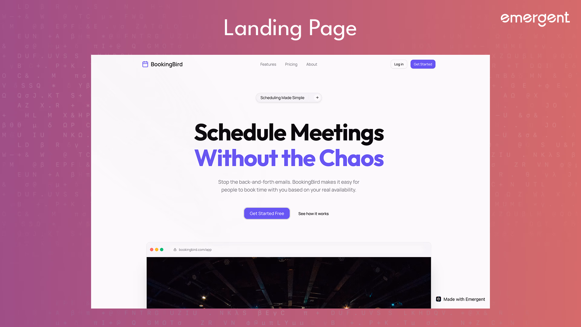BookingBird Calendly Landing page