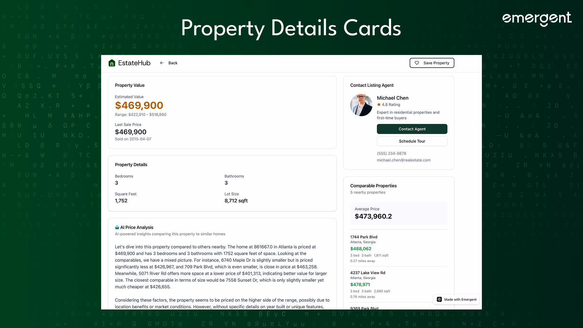 Property Details Cards