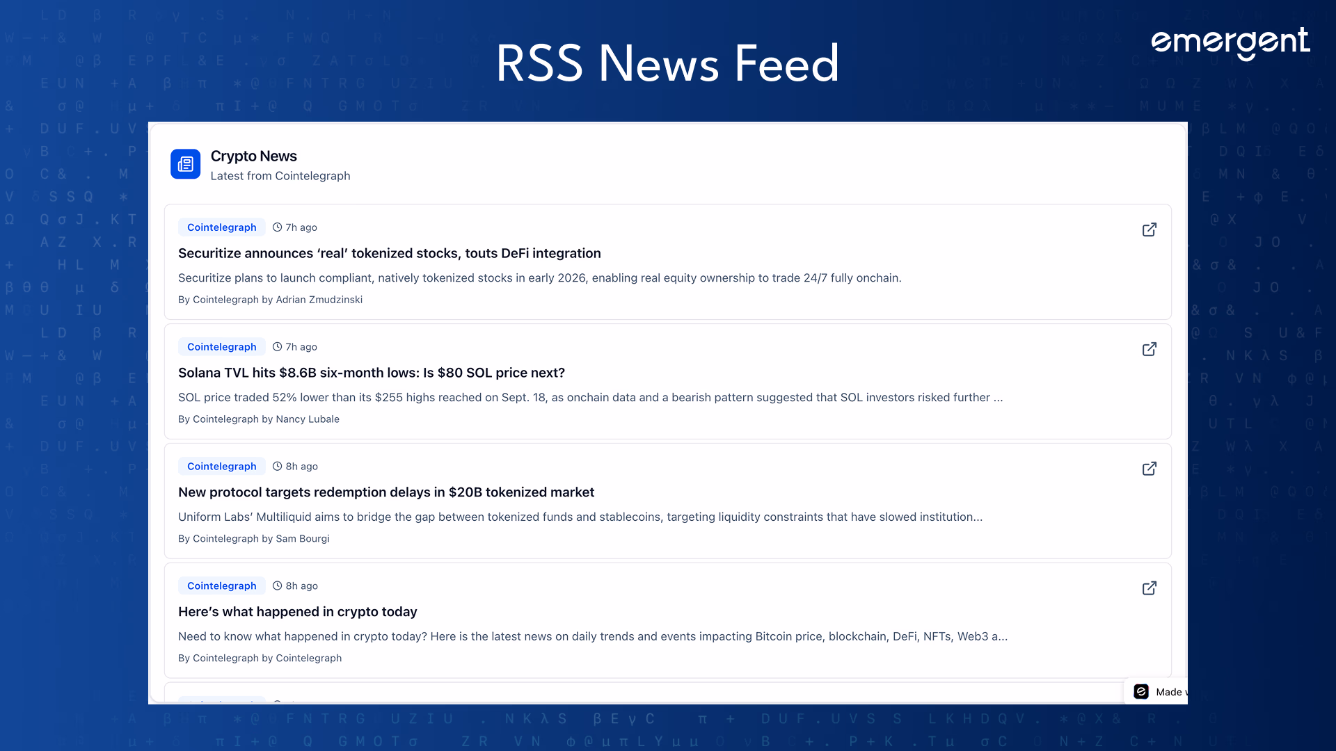 RSS News Feed